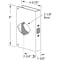 Prime-Line Door Reinforcer 1-3/8 in. x 2-3/4 in. x 2-1/8 in. Non-Recessed U 9587 - alternate 2